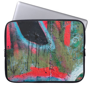 Kunst ondergronds. Mooie graffiti voor straatkunst Laptop Sleeve