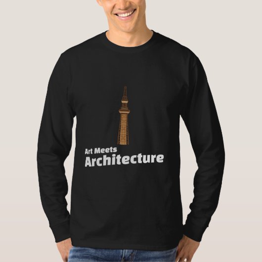 Kunst ontmoet architectuur – Architectuur Kunst T-shirt (Voorkant)
