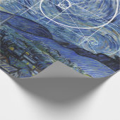 Kunst ontmoet Wiskunde, Van Gogh ontmoet Fibonacc Cadeaupapier (Hoek)