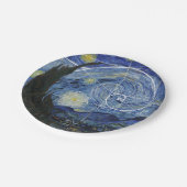  Kunst ontmoet Wiskunde, Van Gogh ontmoet Fibonacc Papieren Bordje (Gekanteld)