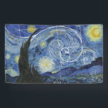 Kunst ontmoet Wiskunde, Van Gogh ontmoet Fibonacc Spandoek<br><div class="desc">Vincent van Gogh ontmoet Leonardo Fibonacci. Fibonacci-spiraalvormig bovenop elementen van het beroemde schilderij van Gogh.</div>