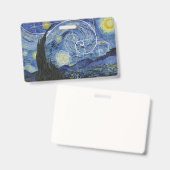 Kunst ontmoet wiskunde, Van Gogh ontmoet Fibonacci Badge (Voor- en achterkant)