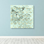  kunst ontwerp op Stretched Canvas Afdruk (Insitu (Houten vloer))