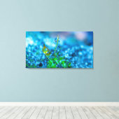Kunst op canvas - Gras met waterdruppels Afdruk (Insitu (Houten vloer))