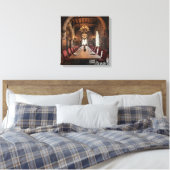 Kunst op canvas (Kasteel Eetzaal-5) Afdruk (Insitu (Slaapkamer))