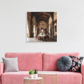 Kunst op canvas (Kasteel Eetzaal-7) Afdruk (Insitu (Woonkamer))