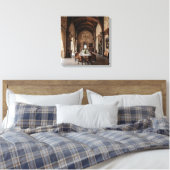 Kunst op canvas (Kasteel Eetzaal-7) Afdruk (Insitu (Slaapkamer))