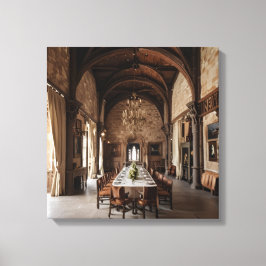 Kunst op canvas (Kasteel Eetzaal-7) Afdruk