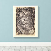 Kunst op Canvas met verschillende kleuren (Insitu (Houten vloer))