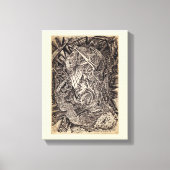 Kunst op Canvas met verschillende kleuren (Voorkant)