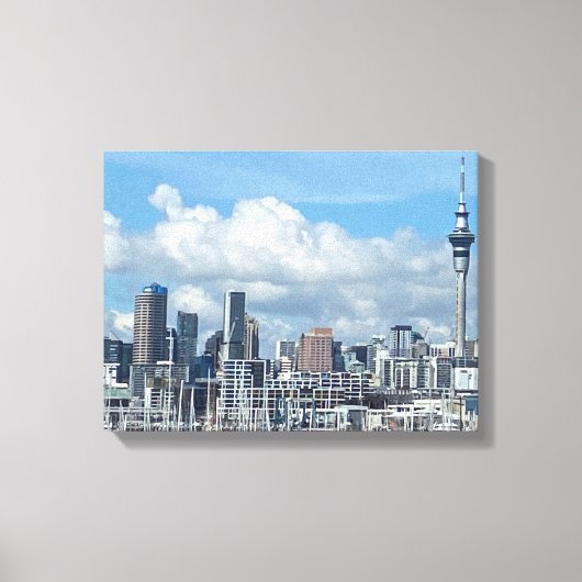 Kunst op canvas uit Auckland Afdruk (Voorkant)
