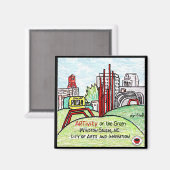 KUNST op de groene magneet (Voorkant / Achterkant)