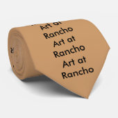 Kunst op de tweede schaal stropdas (Opgerold)