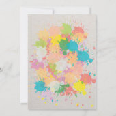 Kunst op feestdag kaart (Achterkant)