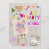 Kunst op feestdag kaart (Voorkant / Achterkant)