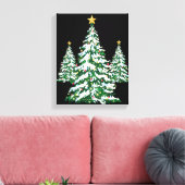 Kunst op feestschilderij canvas afdruk (Insitu (Woonkamer))