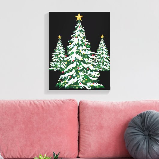 Kunst op feestschilderij canvas afdruk (Insitu (Woonkamer))