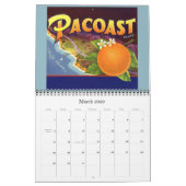 Kunst op fruitkratenlabel kalender (Mar 2026)