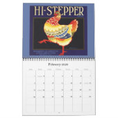 Kunst op fruitkratenlabel kalender (Feb 2026)