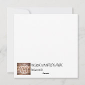 Kunst op Heather Square-kaart Feestdagenkaart (Achterkant)