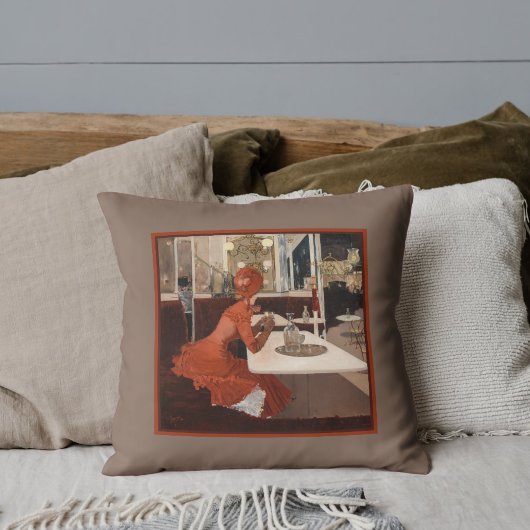  kunst - op het Cafe - Fernand Lungren-plein Kussen