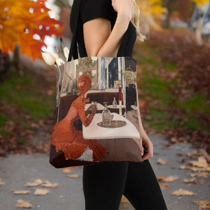  kunst - op het Cafe - Fernand Lungren-plein Tote Bag