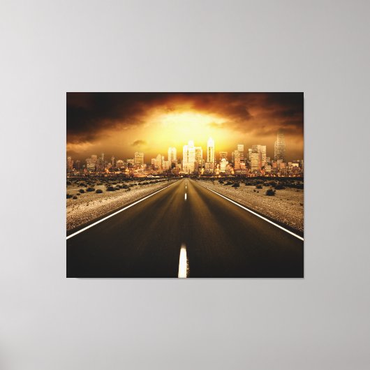 Kunst op het Canvas van de Kernweg Afdruk (Voorkant)