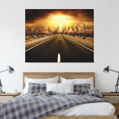 Kunst op het Canvas van de Kernweg Afdruk (Insitu (Slaapkamer))