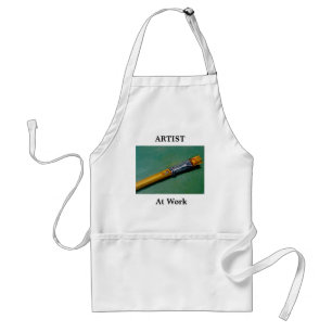 KUNST OP HET WERK: APRON: PAINTBRUSH STANDAARD SCHORT