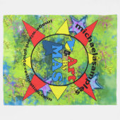 Kunst op MAS Fleece Blanket (Voorkant (Horizontaal))