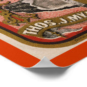 Kunst op oesterlabel, vers poster (Hoek)