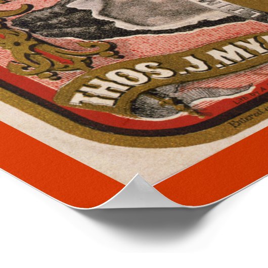 Kunst op oesterlabel, vers poster (Hoek)