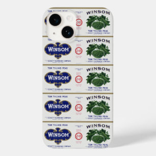 Kunst op oud bliklabel voor groenten, Winsom Erwtj Case-Mate iPhone Case