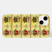 Kunst op oud label van groenteblik, Iona-merkerwte Case-Mate iPhone Case (Achterkant (horizontaal))