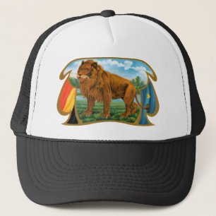 Kunst op oude sigarenlabels, Afrikaanse leeuw in s Trucker Pet