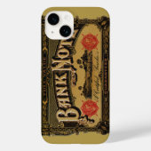 Kunst op oude sigarettenlabels, bankbiljet geld fi Case-Mate iPhone case (Achterkant)