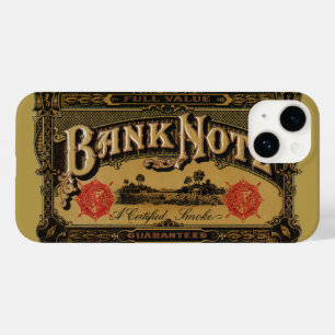 Kunst op oude sigarettenlabels, bankbiljet geld fi Case-Mate iPhone case