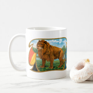Kunst op oude sigarettenlabels, Leeuw, Koning van Koffiemok