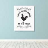 Kunst op schilderwerk met schilderstijl canvas afdruk (Insitu (Houten vloer))