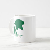 Kunst op school Groene Silhouettes Koffiemok (Voorkant links)