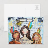 Kunst op snijpad briefkaart (Voorkant / Achterkant)