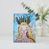 Kunst op snijpad briefkaart (Staand voorkant)