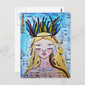 Kunst op snijpad briefkaart (Voorkant / Achterkant)