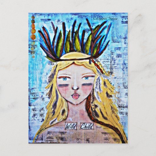 Kunst op snijpad briefkaart (Voorkant)