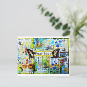 Kunst op snijpad briefkaart (Staand voorkant)