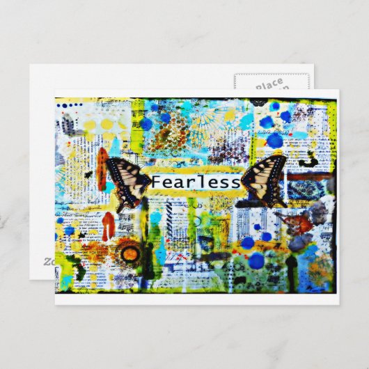 Kunst op snijpad briefkaart (Voorkant / Achterkant)