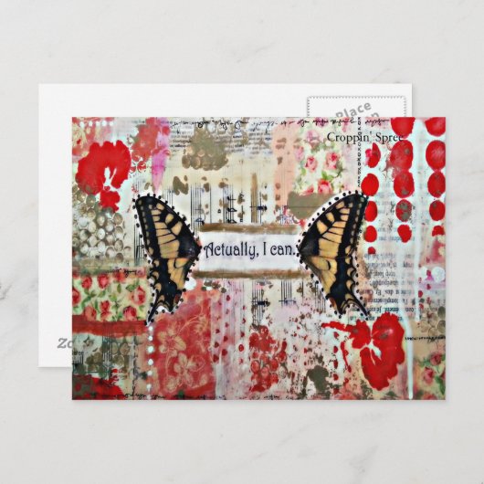 Kunst op snijpad briefkaart (Voorkant / Achterkant)