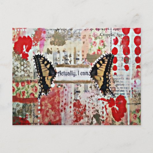 Kunst op snijpad briefkaart (Voorkant)