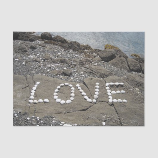 Kunst op strand zoeken tissuepapier (Voorkant)