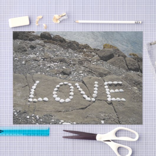 Kunst op strand zoeken tissuepapier (Craft)